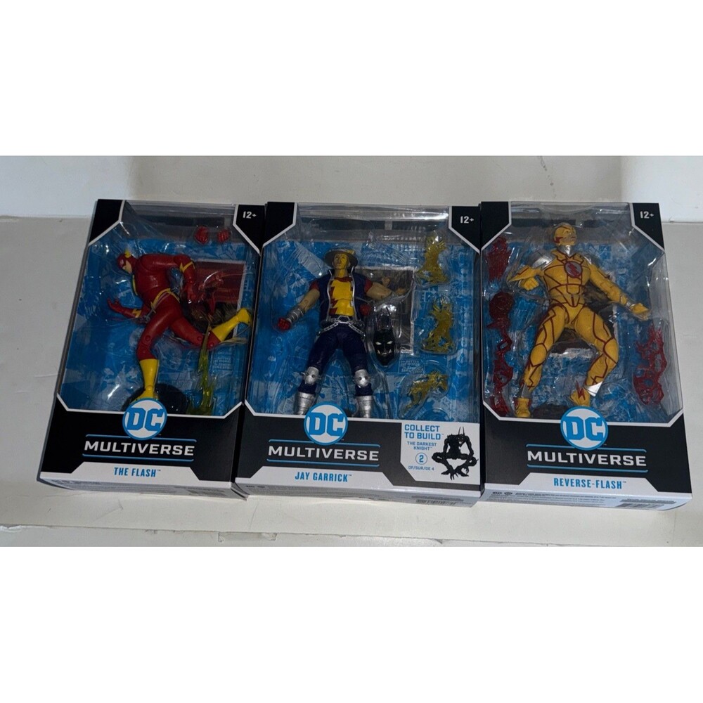 McFarlane DC Multiverse Reverse Flash Jay Garrick BAF Darkest Knight Lot